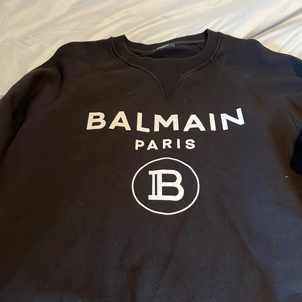Balmain hoodie black XXL hardly worn